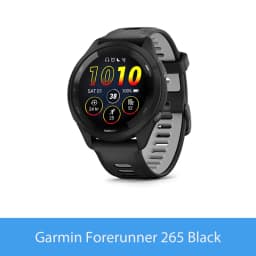 Garmin Forerunner 265 GPS 46mm Smartwatch 1.3" AMOLED Touchscreen Display Heart Rate Monitoring Training Metric Message Notice