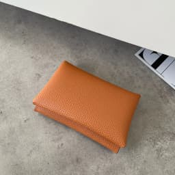 Customized name card holder for ladies, genuine leather, double-fold card holder with palmprint snap fastener, card case, wallet