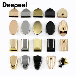 20Pcs 9/12mm Metal Bag Zipper Tail Clip Zippers Cord Stopper Lock Buckles Screw End Plug Clasp Bags Purse DIY Sewing Accessories