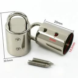 10/20Pcs 11/14mm Metal Buckles Bag Strap End Stopper Buckle Tassel Cap Clasp for Bags Handle Cord Lock Hanging DIY Accessories