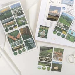 40pcs Art Decoration Sticker Planner Handbook Scrapbook DIY Decoration Material Sticker Creative Aesthetics Stationery Supplies