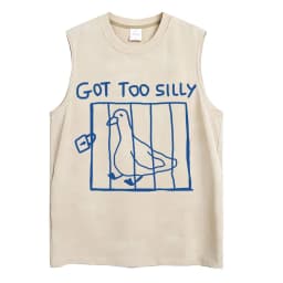 Washed Funny Goose Tank Tops Mess with The Honk You Get The Bonk Graphic T Shirts Vintage Unisex Loose Cotton Sleeveless Vests