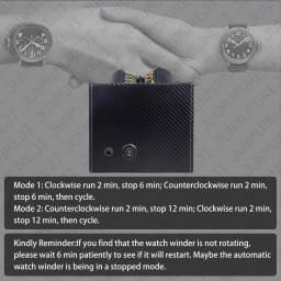 Watch Winder for Automatic Watches Box 3 Watches PU Leather Rotating Storage Display Automatic Winding Universal USB Power 5V1A