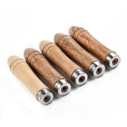 5pcs Wooden File Handle Replacement Strong Metal Collar For File Craft Tool 9cm For Wood Rasp Screwdrivers 4-6 Inch File