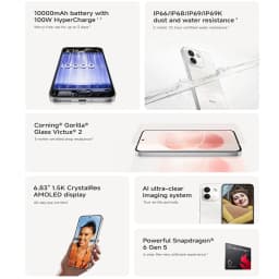 Global Version Redmi Note 17 Pro Max 5G 6.83' Smartphone 5G 9210mAh Battery 100W HyperCharge IP66 IP68 Powerful Snapdragon® 6 Gen 5