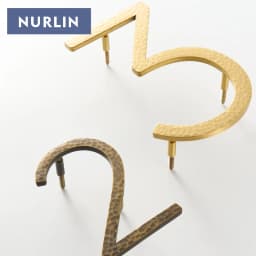 Nurlin Solid Brass Hammered Antique Brass 4-12 Inches 10-30cm Big Number Letter Door House Public Floating Signature