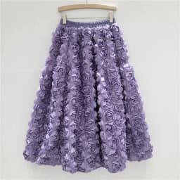 DEAT 2024 Autumn New Versatile Three Dimensional Flower Mid-calf Skirt High Waist Big Swing Fashion A-line Skirts Female 33A2033