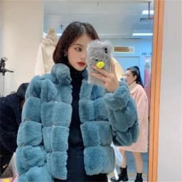 Women's Fur Integrated Jacket New Autumn Winter Short Imitation Mink Fur Coat Versatile Velvet Tops Female Outerwear Clothes