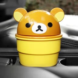 Car Trash Can Cute Storage Cup For Car Cartoon Trash Cup Bear Trash Can Storage And Sorting In The Car Automotive Goods