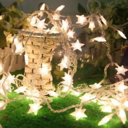 Indoor Star String Lights USB Operated Warm White Colorful LED Fairy Lamp for Christmas Wedding Party Bedroom Window Home Decor