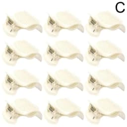 12pcs/set Hair Curler Claw Clips Hot Roller Clips Heatless Replacement Salon Insulation Clip Professional Hair Styling Tool