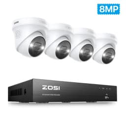 ZOSI 8CH Expand 16CH 4K PoE Security IP Cameras CCTV System 8MP Person Vehicle Detection Outdoor Video Surveillance Cams Kit