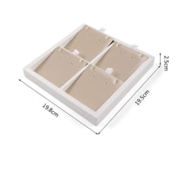 PU Leather Jewelry Store Display Case Ring Earring Bracelet Organizer Tray Pendant Necklace Chain Holder Neckform Stand Showcase