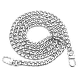 Purse Chain Strap Flat Chain Strap Handbag Chains with Metal Buckles for Wallet Purse Bags Replacement Strap