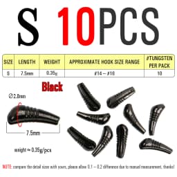 ICERIO 10PCS Fast Sinking Nymphs Scud Fishing Fly Tungsten Heavy Body Jig Hook Back Bead Fly Tying Material Accessories