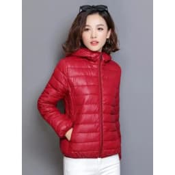 Glossy Winter Down Cotton Jacket 2026 Women Cotton-Padded Coat New Casual Ultra Light Hooded Parkas Short Warm Coat Female