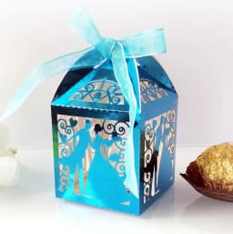 25pcs Wedding Bride Bridegroom Boutique Gift Box for Guest Favors Packaging Party Valentine's Day Gifts Wrapping Boxes Wholesale