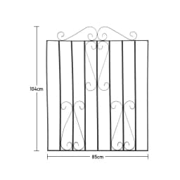 【Breeins】Modern House Grill Designs Front Door Wrought Iron Main Gate For Garden