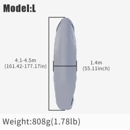 KOETSU KAYAK PROTECTIVE COVER KAYAK WATERPROOF AND DUSTPROOF SUNSHADE CANOE SURFBOARD BOAT JACKET