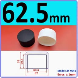 White Silicone Rubber Round End Cap Dust Seal Blanking End Stopper Protection Cover For Pipe Tube Furniture Pads 3mm-68.5mm