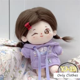 Cute Dress Up Jk Uniform Clothes for 20cm Cotton Plush Lolita Cross Dressing Clothing Skirt Fashion Casual Suit Socks Girl Toys