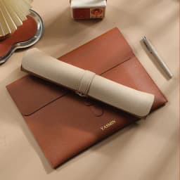 Business PU Leather A4 Document Bag Personlized Wholesale Luxury 13 Inch Laptop Bag Custom Name Office Storage Bag Folder Sleeve