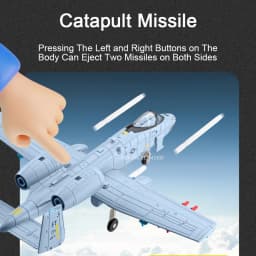 1:32 A-10 Thunderbolt II F-14 Fighter Model Toy Foldable Wheels Metal Body Airplane Sound Light Models Gifts for Children