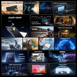 HOTWAV R11 Pro Rugged Tablet 10150mAh Massive Battery Android 16 Pad 8.7'' HD 120Hz 8GB 256GB Tablet PC With Stylus Pen