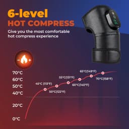 3 in 1 Heating Pad Shoulder Knee Elbow Brace for Arthritis Hot Compresss Joint Massage Strap Promote Blood Circulation Kneepad