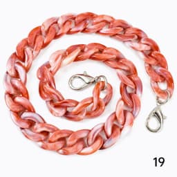1/2Pcs Deepeel 60cm Acrylic Bag Strap Handbag Resin Chain Detachable Lobster Clasps for Purse Handle DIY Making Accessories