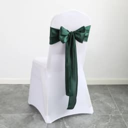Wedding Decoration Chair Satin Sash Bow Tie Self-Tie 10 Pieces Per Lot Plain Solid Colour Birthday Party Festival Hotel Holiday