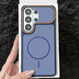 Luxury Dual Tone Matte Phone Case For Samsung Galaxy S26 S25 S24 S23 Ultra Plus For Magsafe Wireless Charge Cover