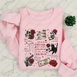 Run-Little-Mouse-Haunting-Adeline-Dark-Romance-Book-Hoodie-Spicy-Smut-Reader-Gifts-Black-Cat-Graphic-Pullover-Men-Women-Hoodie