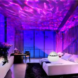 Northern Light Projector RGB Atmosphere Night Light Remote Control USB Aurora Projection Lamp 360° Rotate for Home Party Decor