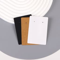 50 Pcs 6X9cm New Pattern Rectangle Earrings Jewelry Display Kraft Paper Card With Or Without Bags Wholesale Packaging Supplier