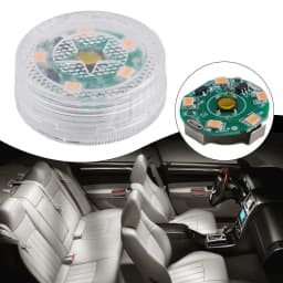 1x Car Mini- Interior Touch- Switch Light- 5LED Small- Sensor Roof Reading Bulb Ceiling Lamp Interior- Wireless Battery Light