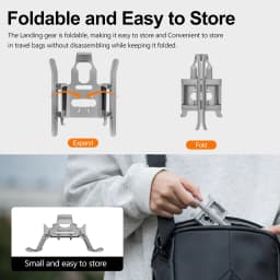 STARTRC Landing Gear for Dji Mini 4 Pro Drone Accessories Foldable Extended Landing Legs Kit
