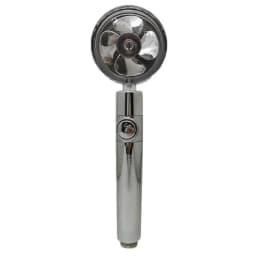 Turbo Propeller Water Saving Shower Head and Holder High Preassure Showerhead Rainfall with Fan Bathroom Accessories