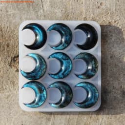 Geometric Earring Pendant Silicone Mold Moon Epoxy Resin Mould For DIY Ornaments Keychain Necklace Charms Epoxy Resin Crafts