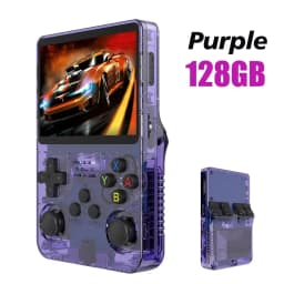 128G Open Source Video Game Console Linux System 3.5 Inch IPS Screen Orange Portable Pocket Video Player 64G 256G best Game