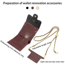 EverToner Adjustable Leather Purse Strap for C-nel Purse Bag - Detachable Chain Shoulder Strap & PVC Organizer Insert Handbags