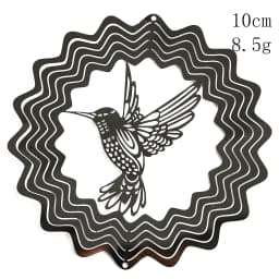 Tree of Life Wind Spinner Catcher 3D Rotating Pendant Flowing-Light Effect Mirror Reflection Design Garden Outdoor Hanging Decor