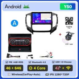 Android Autoradio For Mitsubishi Pajero Sport 3 L200 5 Triton 3 2015- 2019 Car Radio Carplay GPS Navigation Stereo Player WIFI