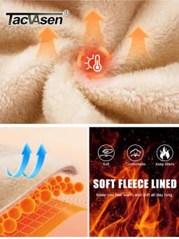 TACVASEN Warm Sherpa Lined Thermal Drawstring Sweatpants Women's Winter Fleece Pants Insulated Athletic Joggers with Pockets