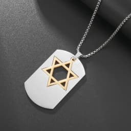 Hot Sale Pendant Smooth Plate Tag Men Retro Necklace Jewelry