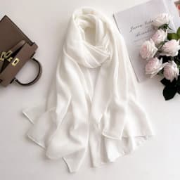 2025 New Elegant Modest Women Bubble Chiffon Solid Color Muslim Head Scarf Ladies Shawl and Wrap Female Foulard Hijab Stoles