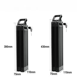 High Capacity 36V 48V Silver Fish 18650 Battery 12-25Ah Built-in BMS Fit Bafang 250W-1000W Motor Kit Complete With 2A Charger .