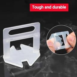 100-1500Pcs Tile Leveling System Clips Tile Spacers Laying Level Spacers Clips 0.35/0.5/1/1.5/2/2.5/3mm Construction Tools