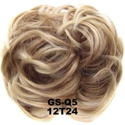 Zolin Synthetic Messy Curly Hair Bun Scrunchie Chignon Donut Elastic Rope Rubber Band Hair Bun Pad Updos Hairpiece