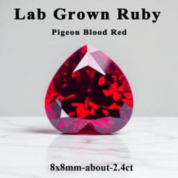 Lab Grown Sapphire Heart Shape Cornflower Color High Quality for DIY Jewelry Making Ring Main Materials Certificate